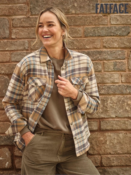 FatFace Allegra Cream Check Overshirt (E50095) | €46
