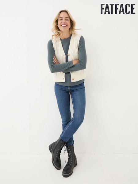 FatFace Callie Grey Long Sleeve Top (E50097) | €21