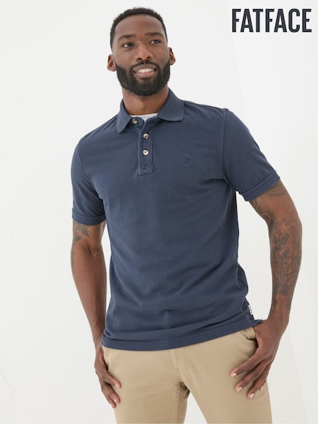 FatFace Blue Pique Polo Shirt (E50100) | €23.50