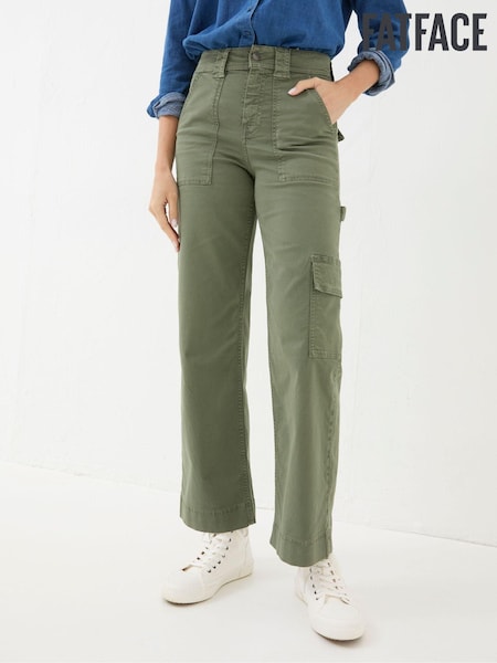 FatFace Leigh Green Carpenter Trousers (E50123) | €29