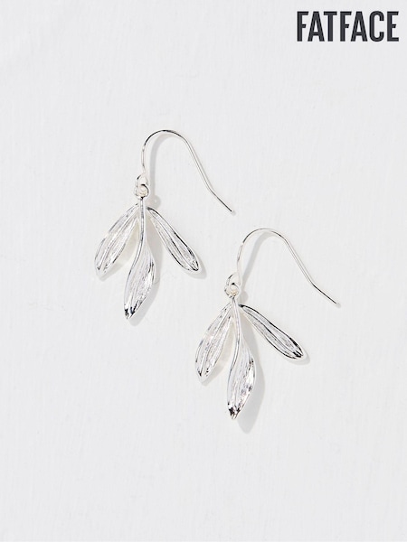 FatFace Silver Tone Large Leaf Earring (E50133) | €6.50