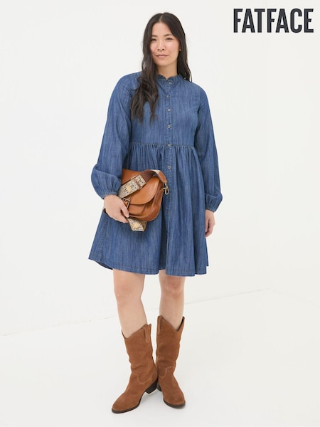 FatFace Corrie Blue Denim Dress (E50159) | €36.50