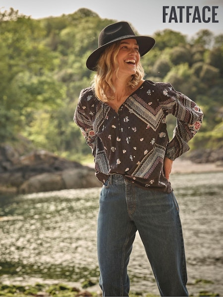 FatFace Ishana Black Frontier Blouse (E50162) | €36.50