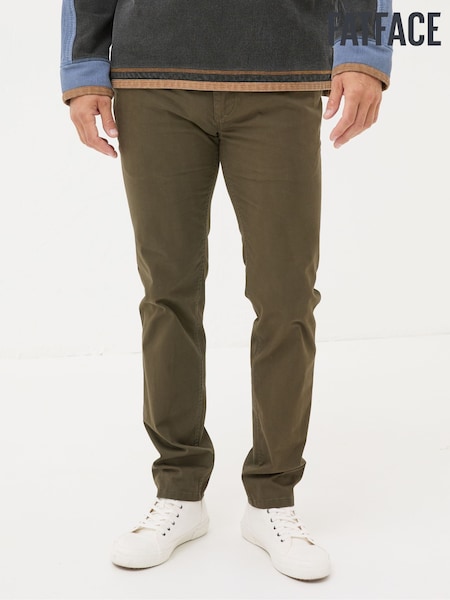 FatFace Dark Green Slim Heyshott Chinos (E50180) | €39.50