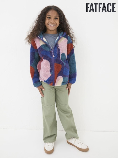 FatFace Purple Abstract Zip Through Fleece (E50228) | €21