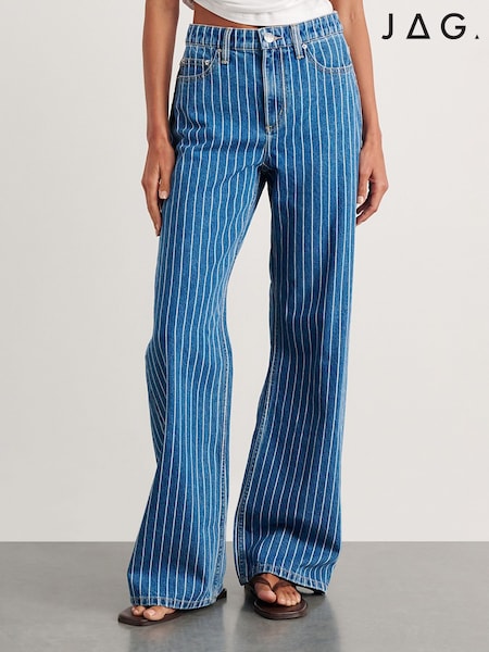 Blue - Jag Carrie Slouch Straight-leg Jeans