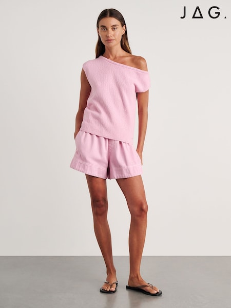 Ροζ - Jag Arden Off Shoulder Knit Jumper