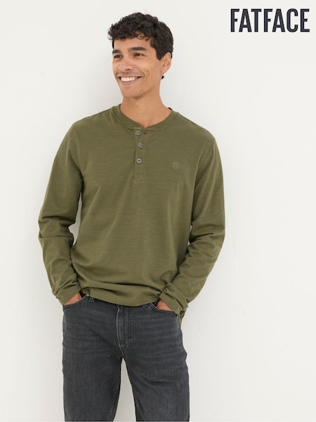 FatFace Long Sleeve Henley T Shirt (E50424) | 1 953 грн