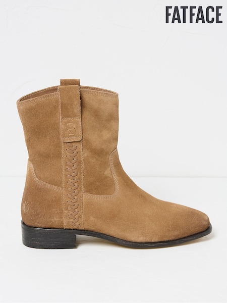FatFace Adelaide Brown Western Boots (E50448) | €59