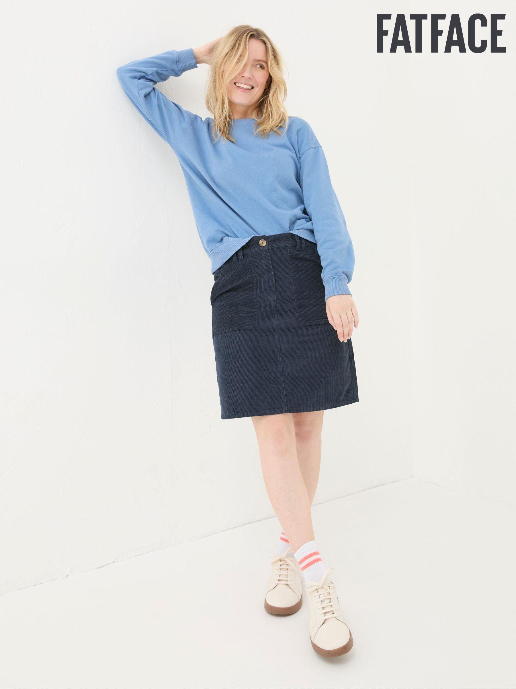 Women s Blue Cord Short Casual Skirts Next Luxembourg