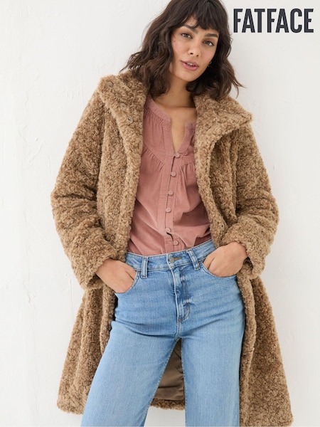 FatFace Catie Natural Teddy Coat (E50514) | €92