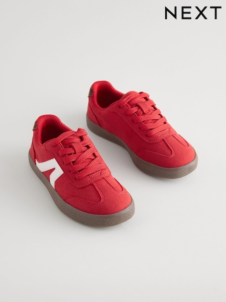 Red Lace-Up Lifestyle Trainers (E50538) | AED112 - AED147