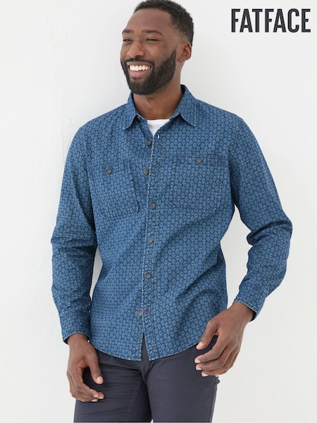 FatFace Geo Blue Print Shirt (E50544) | €46