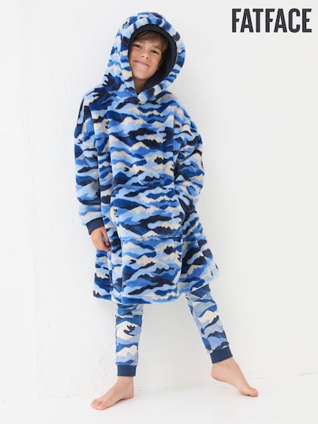 FatFace Camo Navy Blue Oversized Hoodie (E50558) | €21