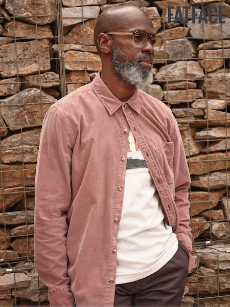 FatFace Pink Long Sleeve Cord Shirt (E50566) | €46