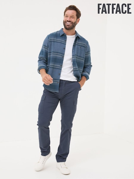 FatFace Mawes Blue Navy Cargo Trousers (E50567) | €79