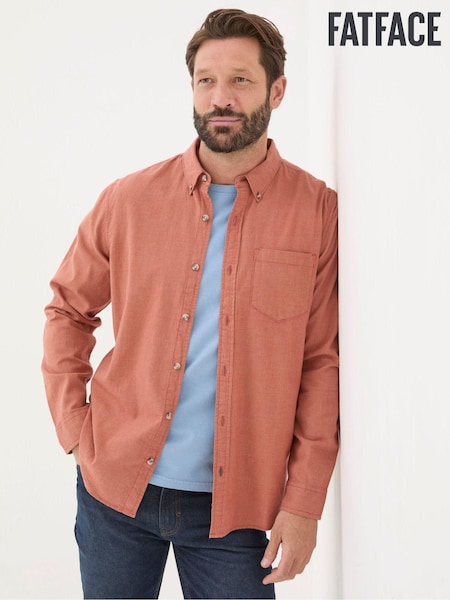 FatFace Orange Long Sleeve Tadlow Shirt (E50577) | €39.50