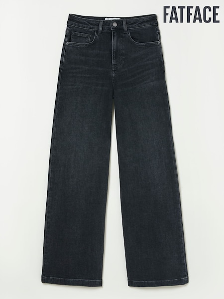 FatFace Welling Black Wide Leg Jeans (E50586) | €50