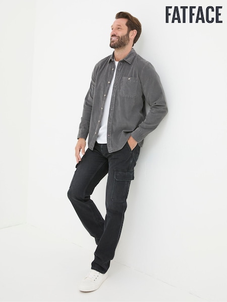 FatFace Vintage Black Cargo Jeans (E50595) | $126