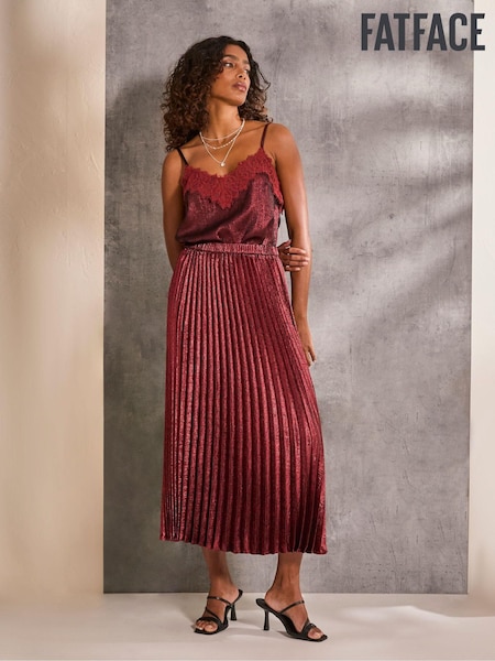 FatFace Lia Dark Red Metallic Cami (E50654) | €26