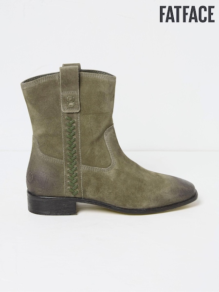 FatFace Adelaide Green Western Boots (E50666) | €59