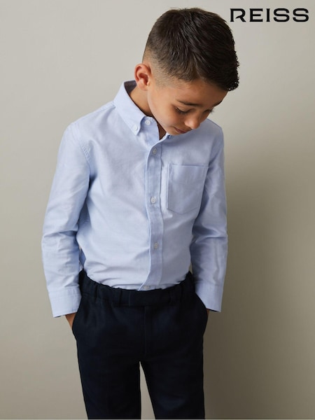 Pehmeä Sininen - Reiss Greenwich Button Down oxford-kangas Paidat (E50688) | €50