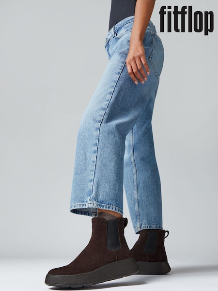 Fitflop F-Mode Suede Flatform Chelsea Boots (E50742) | €99