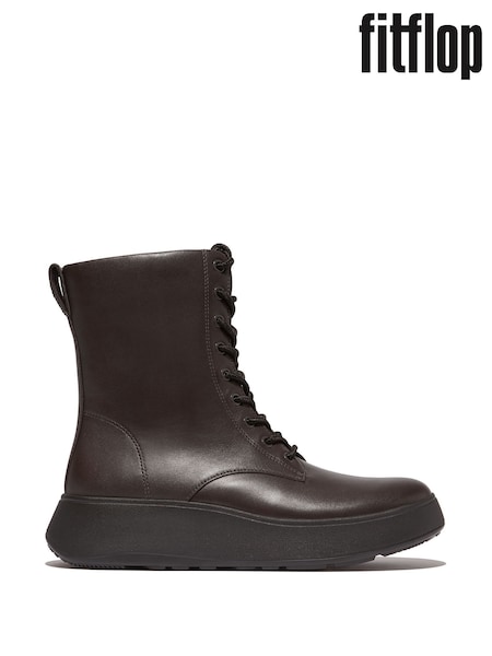Fitflop F-Mode Leather Lace Up Flatform Ankle Boots (E50747) | €140