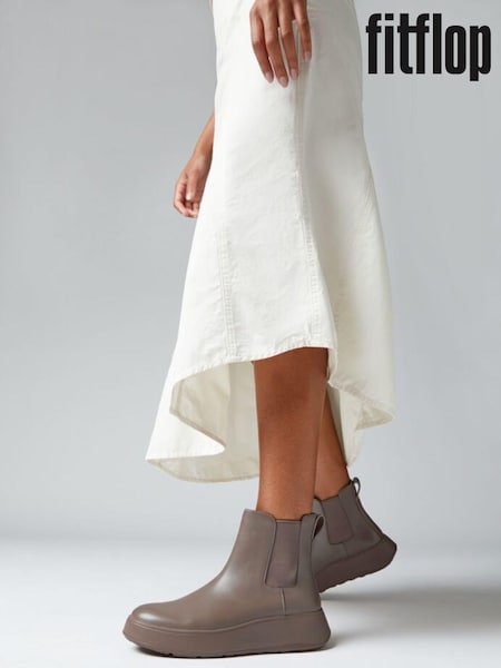 Fitflop Leather F-Mode Flatform Chelsea Boots (E50749) | €121