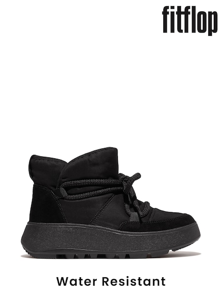 FitFlop F-Mode Water Resistant Biofleece Mesh Flatform Snow Boots (E50752) | AED349