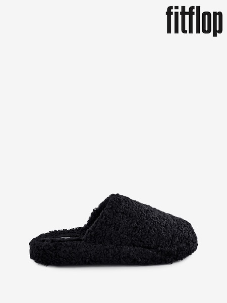 Fitflop IQushion D-Luxe Padded Teddy Mule Slippers (E50774) | €49