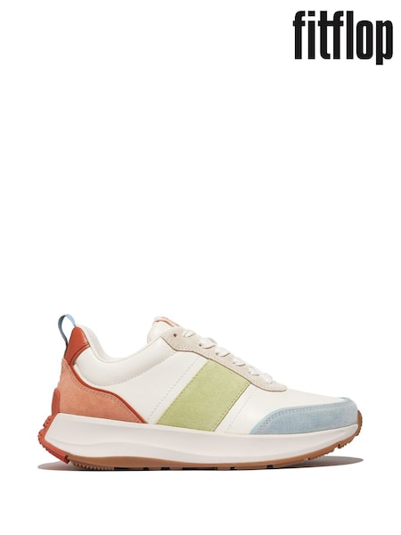 Fitflop F-Mode Flow Fabric Suede Leather Trainers (E50794) | ₪654