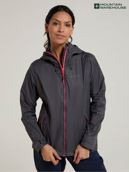 Серый - Mountain Warehouse Swerve Womens Packaway Waterproof Jacket (E50923) | €74