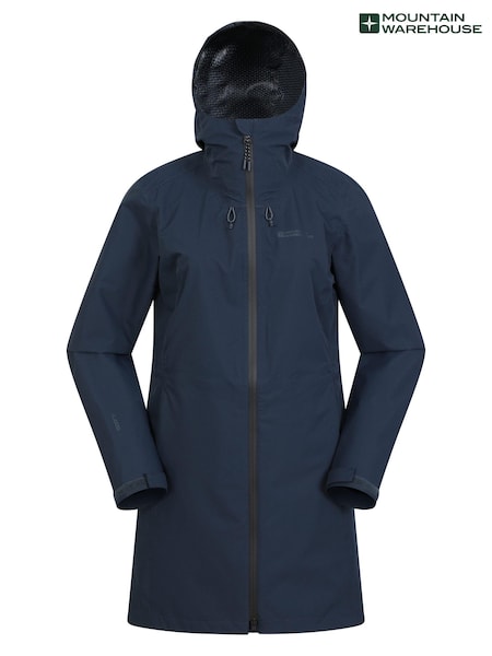 Mountain Warehouse Blue Womens Solstice Extreme 2.5 Layer Waterproof Jacket (E50938) | OMR56