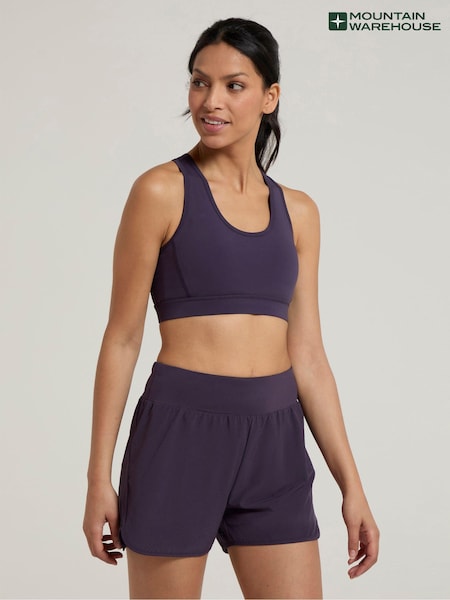 Mountain Warehouse Purple Mesh Motion Womens Sports Bra (E50956) | €17.50