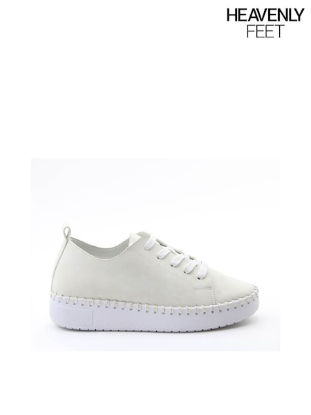 White - Heavenly Feet Astrid Trainers