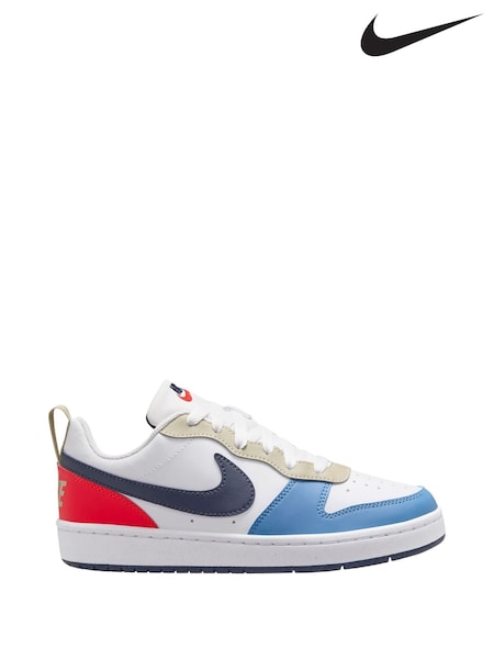 White Blue Red - Nike Youth Court Borough Low Recraft Trainers (E51236) | 315 zł