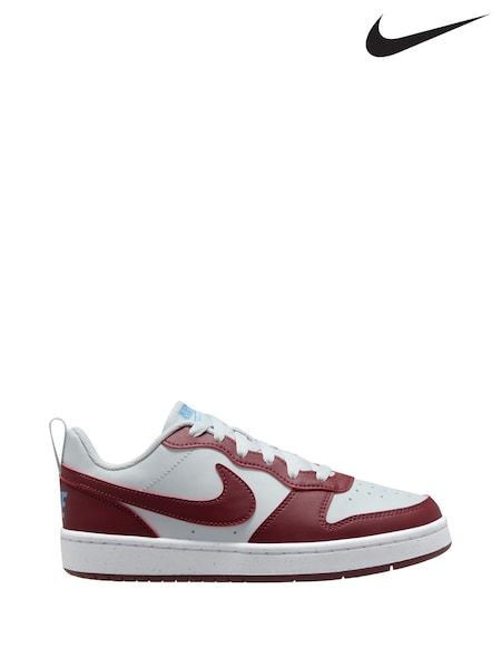 אדום/לבן - Nike Youth Court Borough Low Recraft Trainers (E51237) | ‏251‏₪