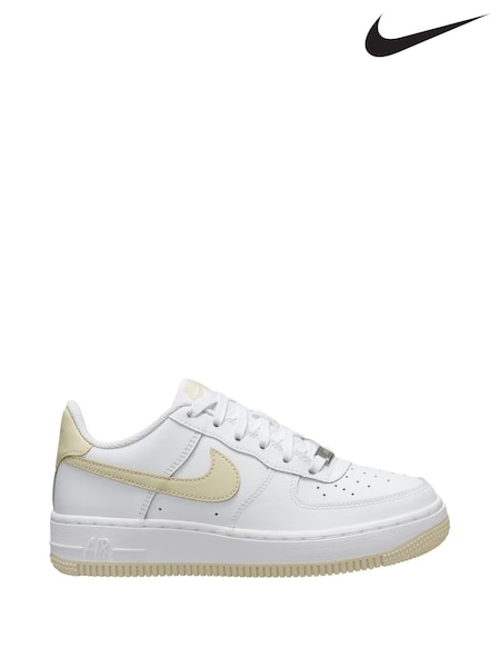 Nike White Natural Air Force 1 Youth Trainers (E51239) | €107