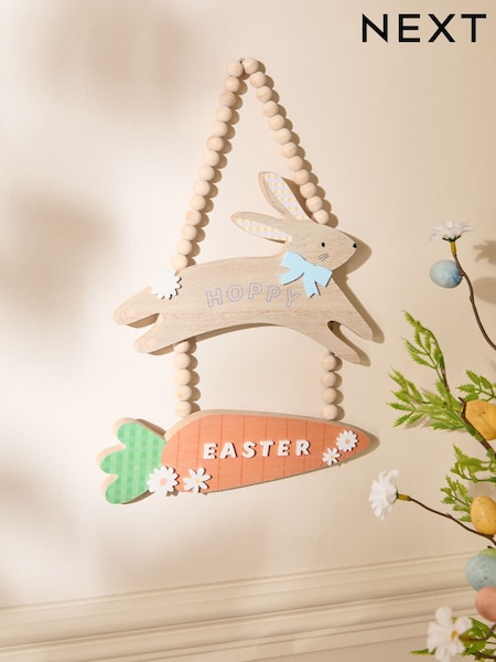 Multi Hoppy Easter Hanging Sign (E51410) | $18