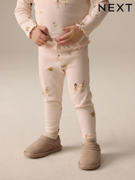 Pink Fairy Rib Leggings (3mths-7yrs) (E51417) | €7 - €10
