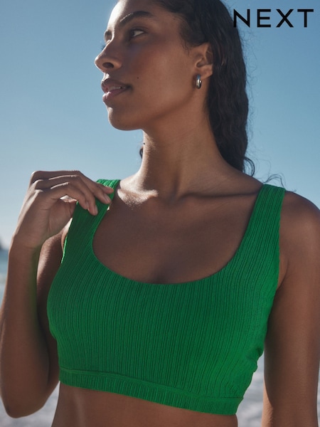 Green Rib DD+ Wired Crop Bikini Top (E51459) | 942 UAH - 989 UAH
