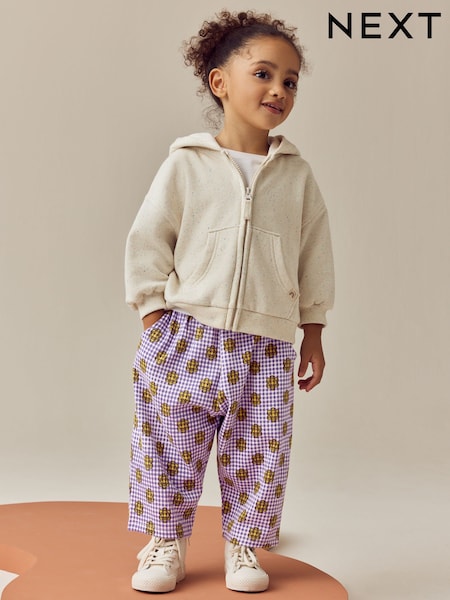 Purple Textured Barrel Leg Trousers (3mths-7yrs) (E51658) | €10 - €12