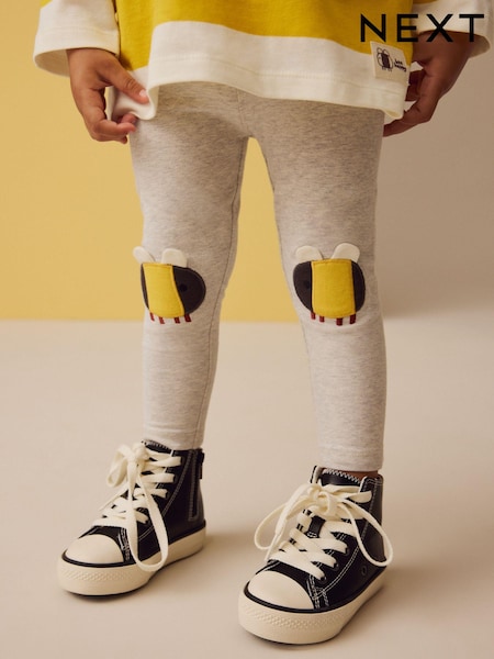 Grey Bee Embellished Leggings (3mths-7yrs) (E51661) | €3.50 - €5