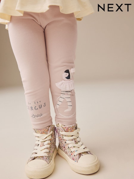 Pale Pink Circus Girl Embellished Leggings (3mths-7yrs) (E51663) | €8 - €11