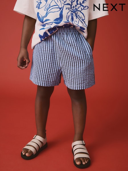 Blue Stripe Shorts (3-16yrs) (E51807) | AED61 - AED86