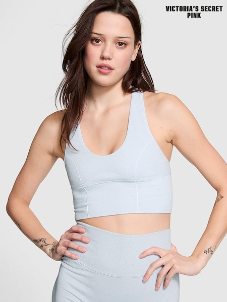 Victoria's Secret PINK Hydrangea Blue Shine Sports Bra (E51868) | €33