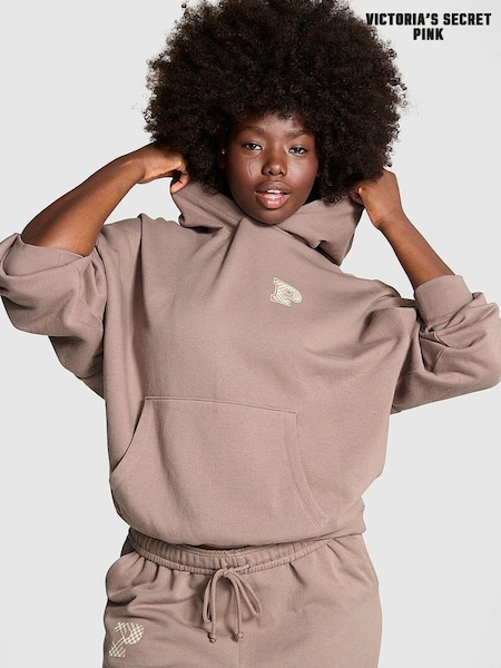 Victoria's Secret PINK Iced Coffee Brown Oversized Pullover Hoodie (E51871) | €52