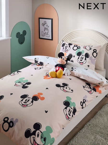 Disney Mickey Mouse 100% Cotton Duvet Cover And Pillowcase Set (E51993) | €33 - €53