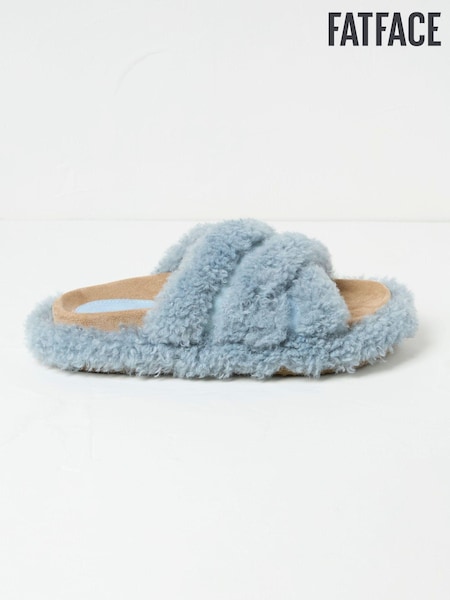 FatFace Borg Blue Crossover Slippers (E52059) | €26